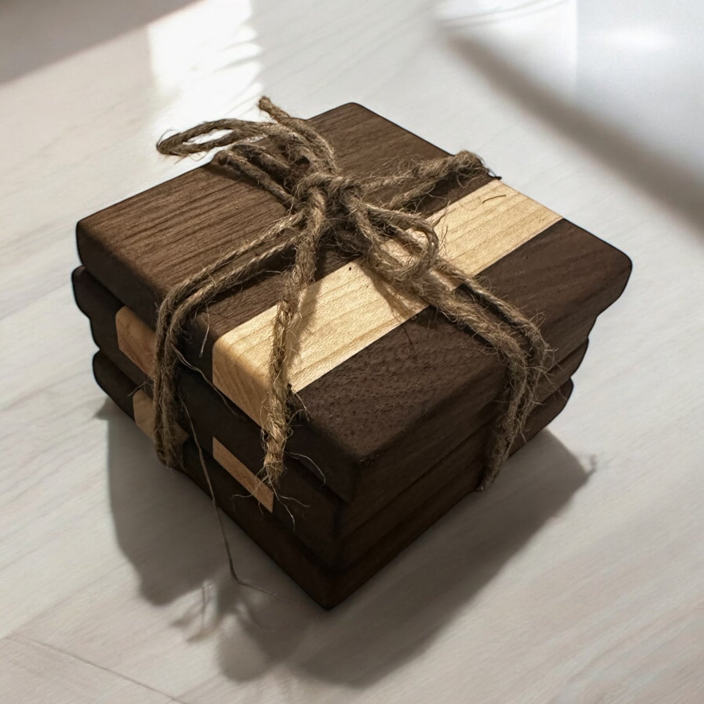 Hardwood Coasters Set (of 4)