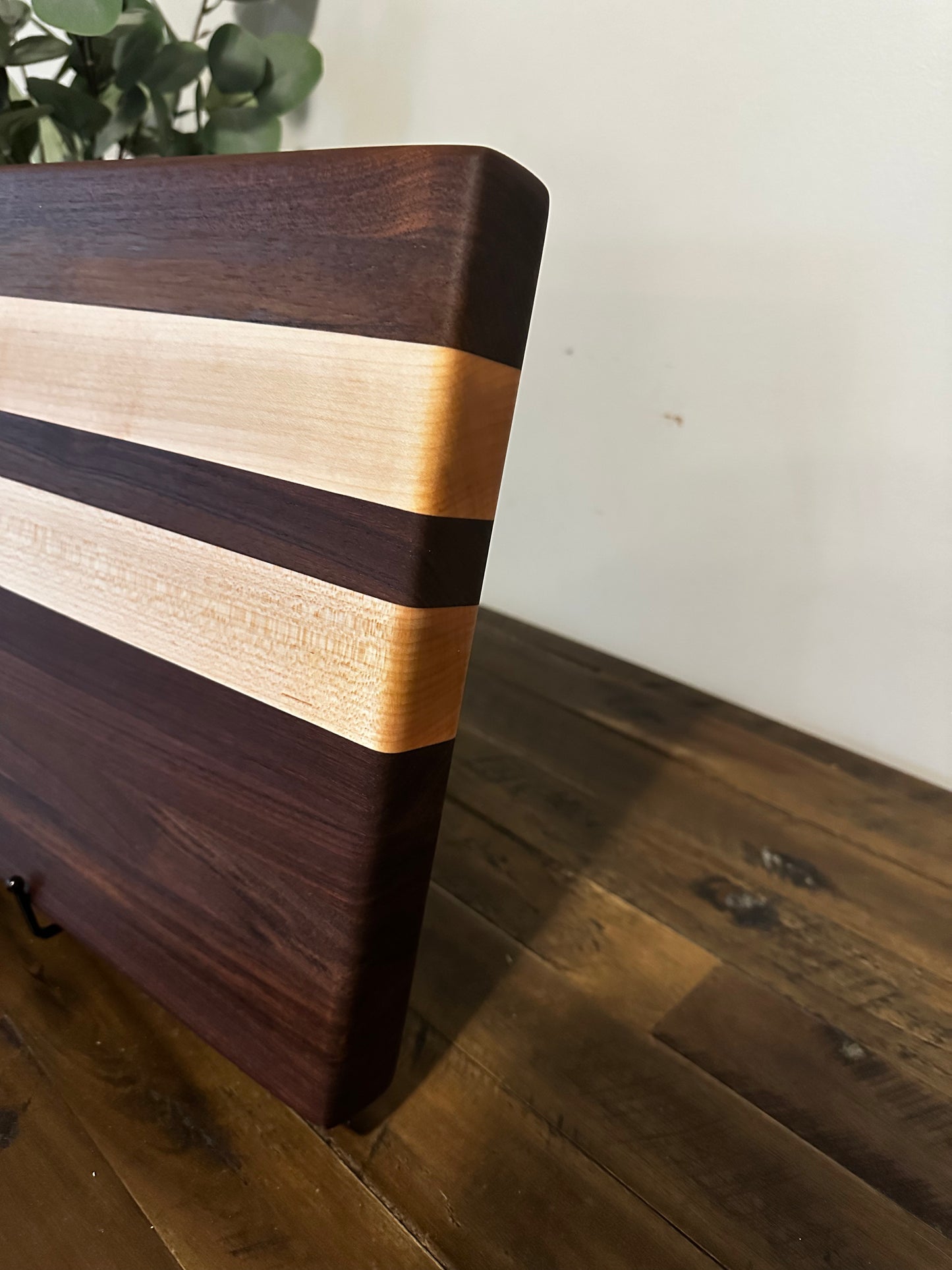 Walnut and Maple Edge-grain cutting board